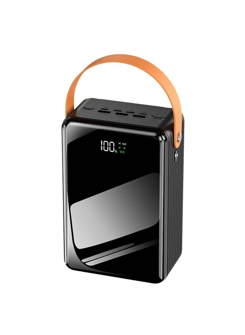 DENX 80000mAh Large Capacity Power Bank DX410 – High-Speed Charging, Multi-Output Portable Battery Pack for Smartphones, Tablets & USB Devices – Black - Image 3